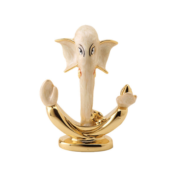 white ganesha idol for home