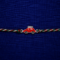 Bro Car Rakhi featuring a red car charm with premium multicolor thread