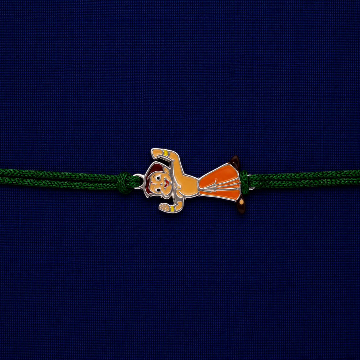 Chhota Bheem cartoon rakhi with premium green thread for kids