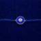 Blue Evil Eye Rakhi with royal blue thread for Raksha Bandhan